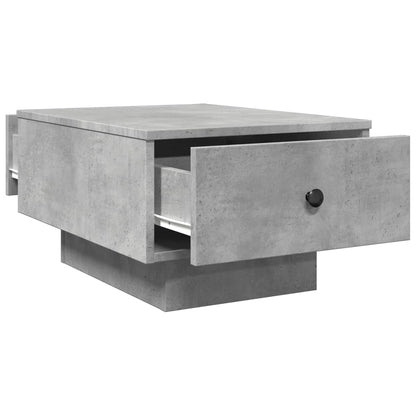 Salontafel 60x45x31 cm bewerkt hout betongrijs