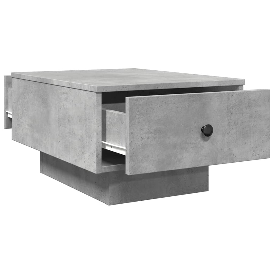 Salontafel 60x45x31 cm bewerkt hout betongrijs