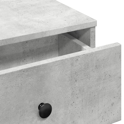 Salontafel 60x45x31 cm bewerkt hout betongrijs