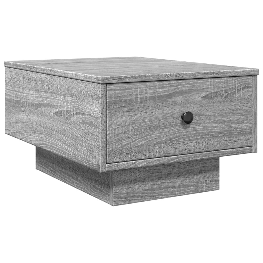 Salontafel 60x45x31 cm bewerkt hout grijs sonoma eikenkleurig
