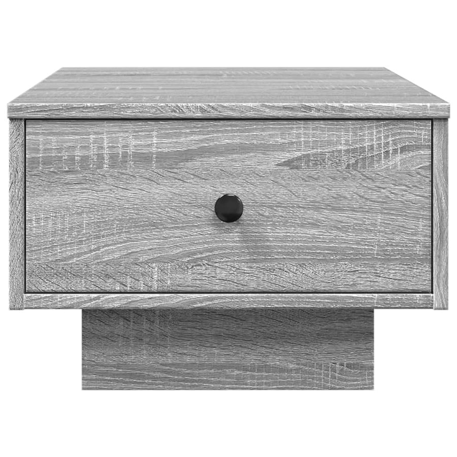 Salontafel 60x45x31 cm bewerkt hout grijs sonoma eikenkleurig