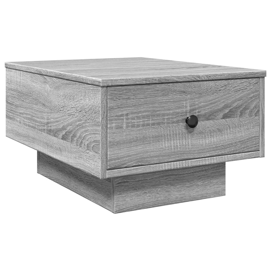 Salontafel 60x45x31 cm bewerkt hout grijs sonoma eikenkleurig