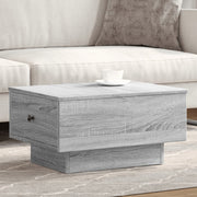 Salontafel 60x45x31 cm bewerkt hout grijs