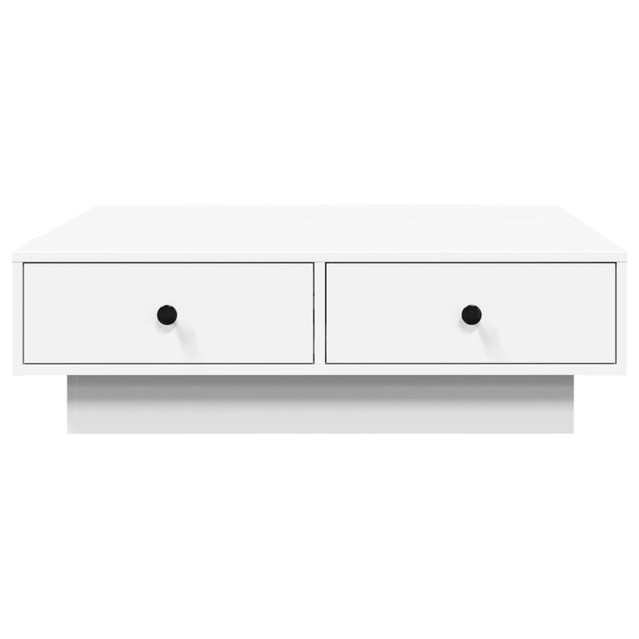 Salontafel 90x90x28 cm spaanplaat wit