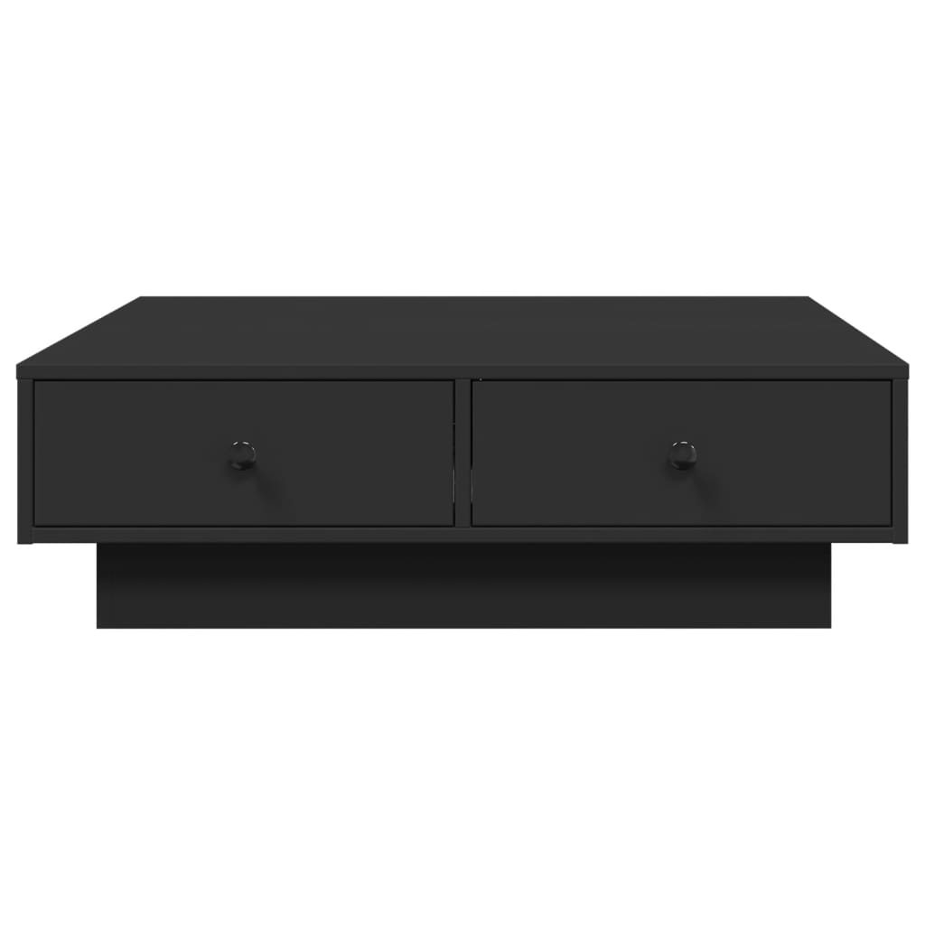 Salontafel 90x90x28 cm spaanplaat zwart