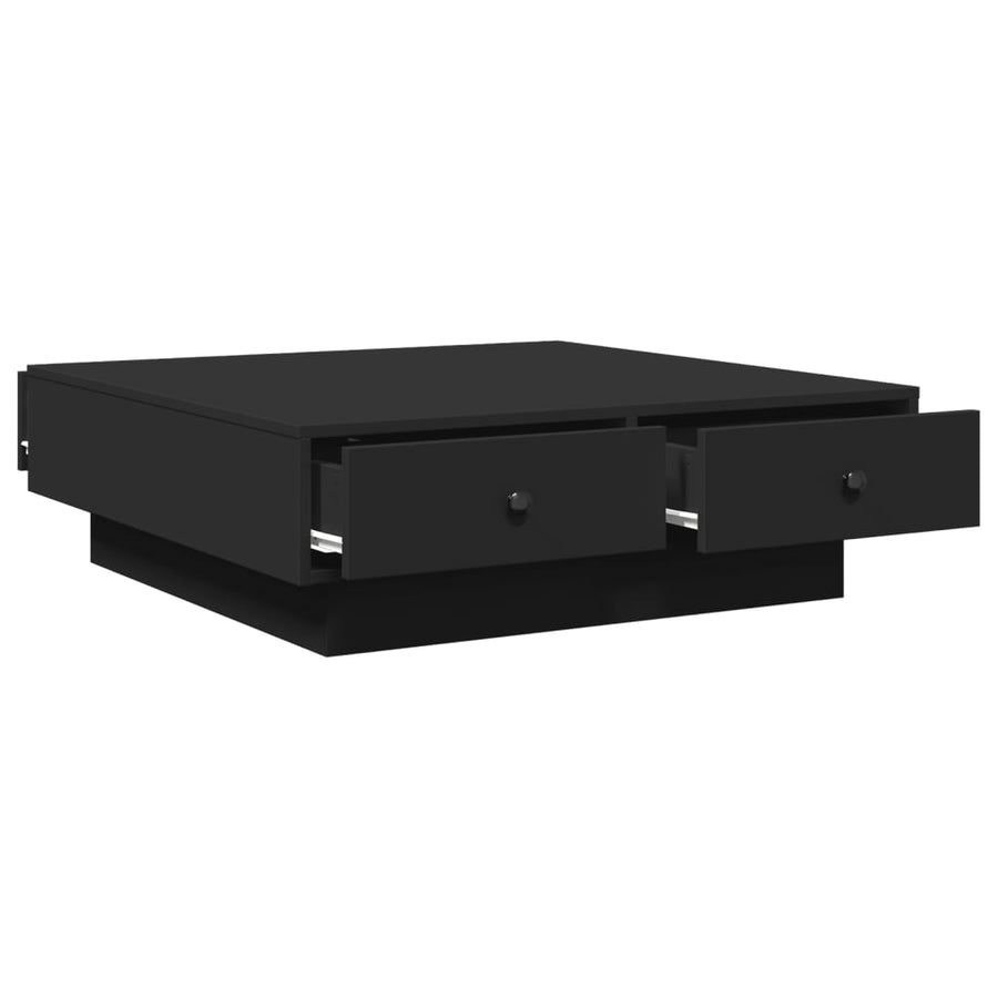 Salontafel 90x90x28 cm spaanplaat zwart