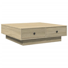 Salontafel 90x90x28 cm spaanplaat sonoma eikenkleurig