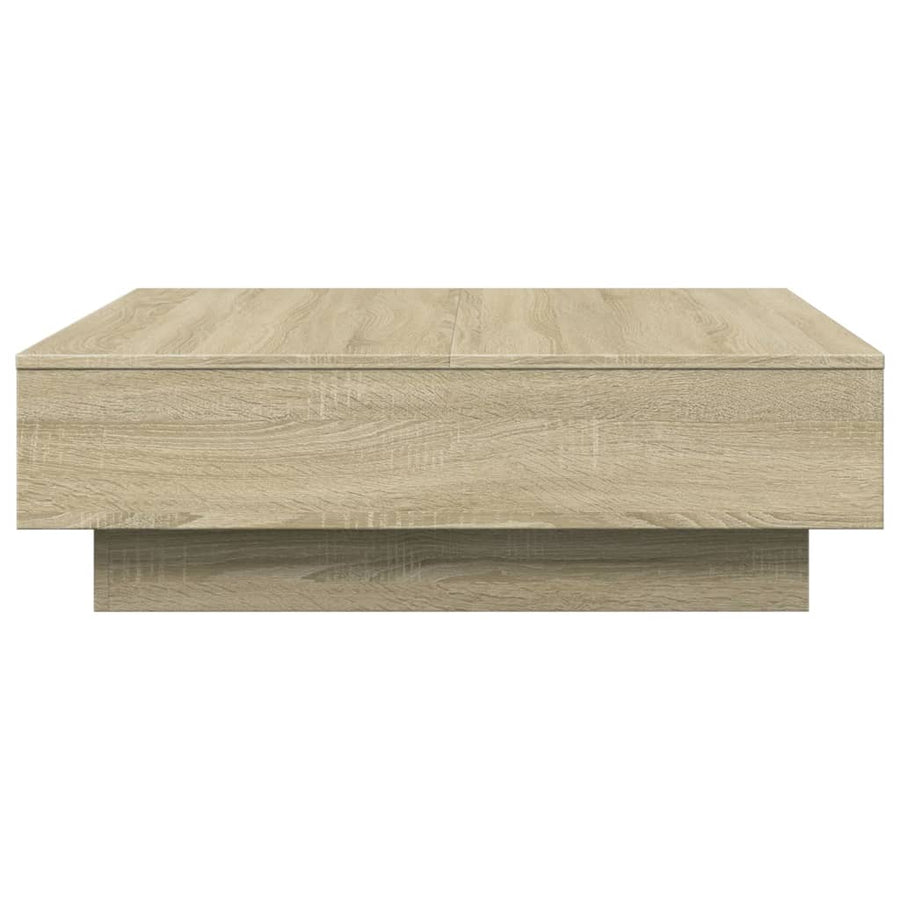 Salontafel 90x90x28 cm spaanplaat sonoma eikenkleurig
