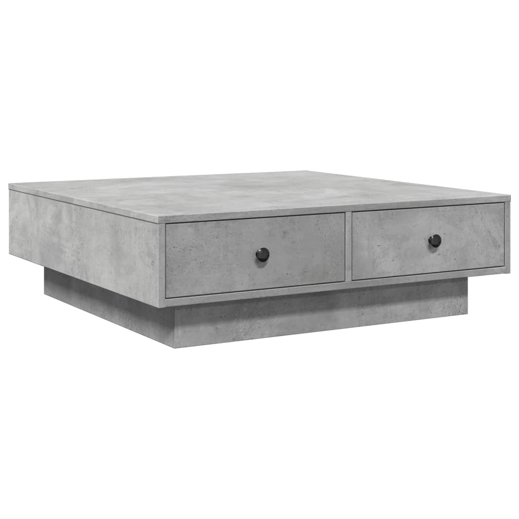 Salontafel 90x90x28 cm spaanplaat betongrijs