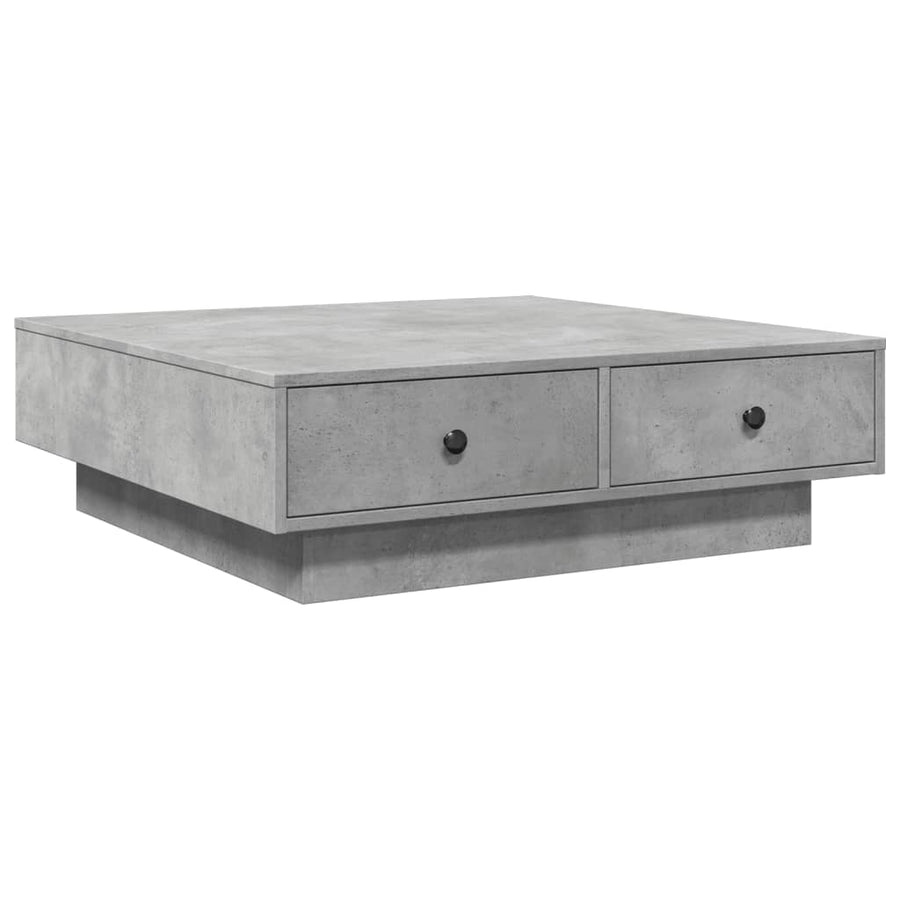 Salontafel 90x90x28 cm spaanplaat betongrijs
