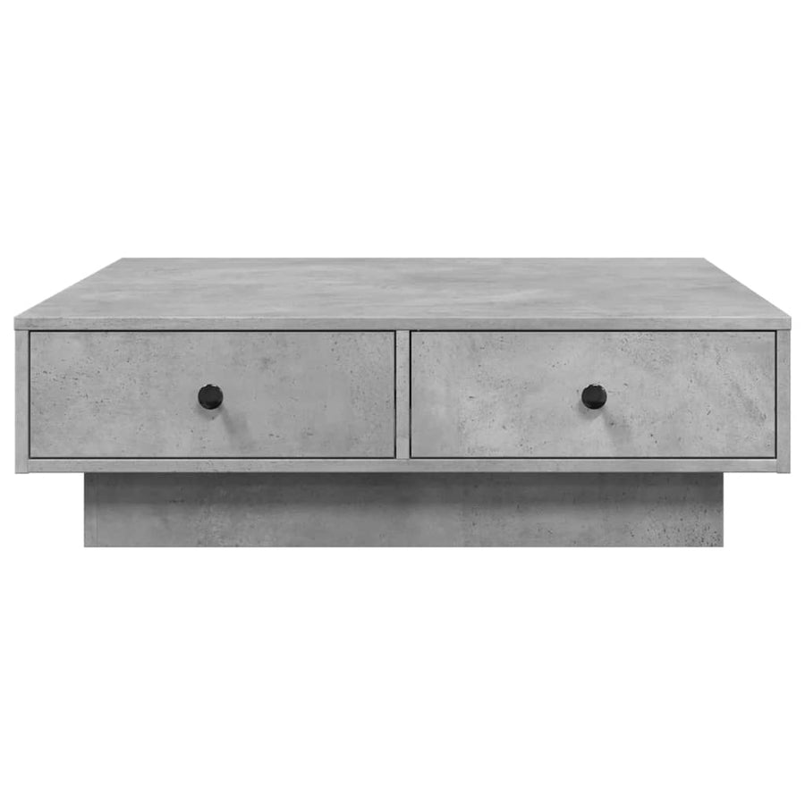 Salontafel 90x90x28 cm spaanplaat betongrijs