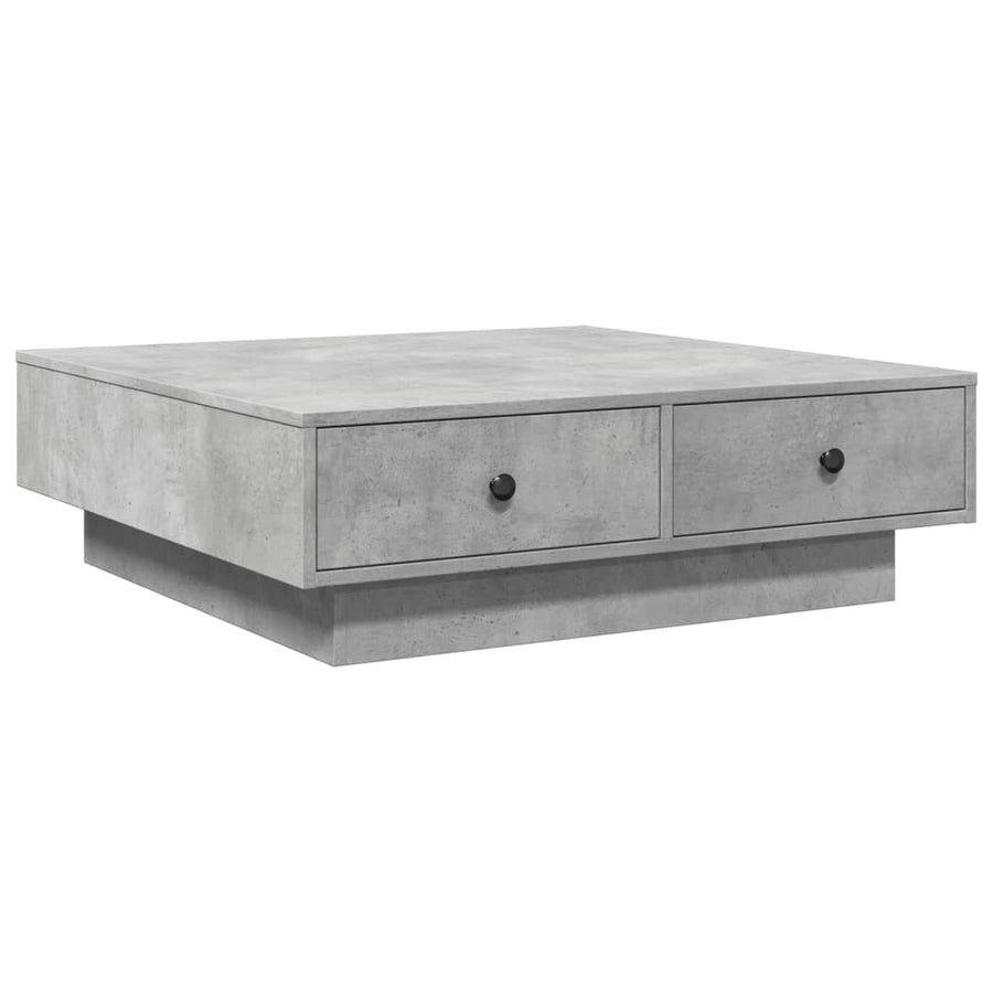 Salontafel 90x90x28 cm spaanplaat betongrijs
