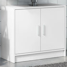Washbasin cabinet 63x29x55 cm engineered wood white