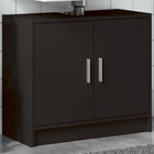 Bathroom Cabinet 63x29x55 cm Engineered Wood Black