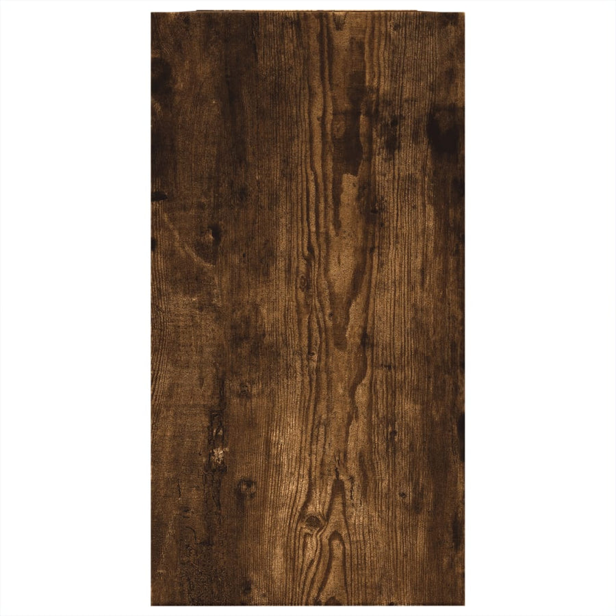 Wastafelkast 63x29x55 cm bewerkt hout gerookt eikenkleurig