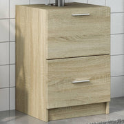 Wastafelkast 40x37x59 cm bewerkt hout sonoma eiken