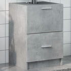 Concrete Grey 40x37x59 cm Engineered Wood Sink Cabinet