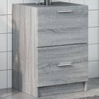 Bathroom cabinet 40x37x59 cm engineered wood grey Sonoma oak