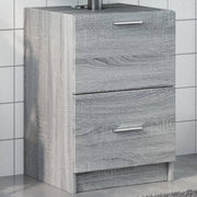 Wastafelkast 40x37x59 cm grijs sonoma eiken