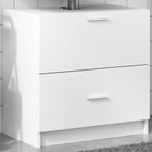 Vanity unit 59x37x59 cm engineered wood white