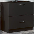 Washbasin cabinet 59x37x59 cm engineered wood black