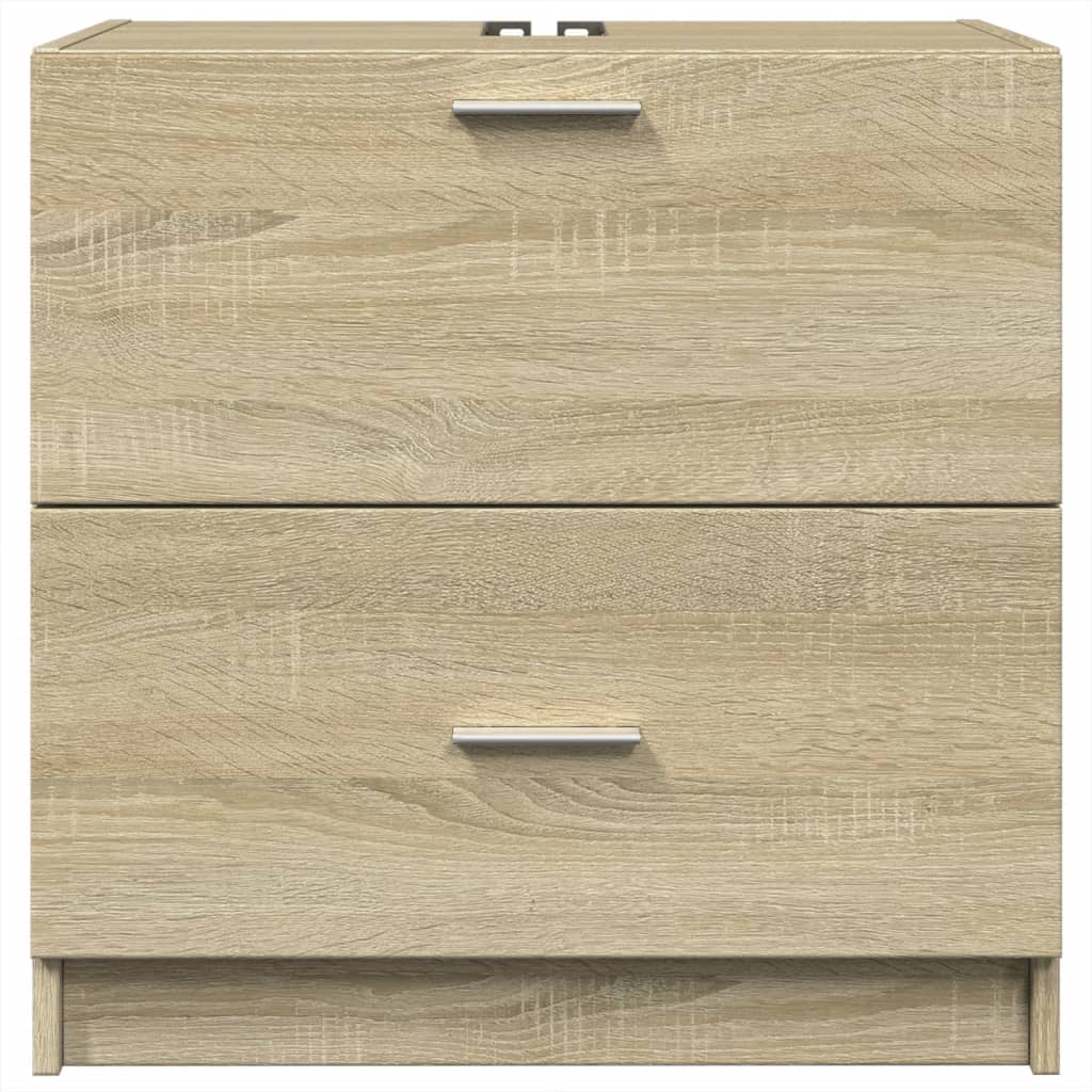 Wastafelkast 59x37x59 cm bewerkt hout sonoma eikenkleurig