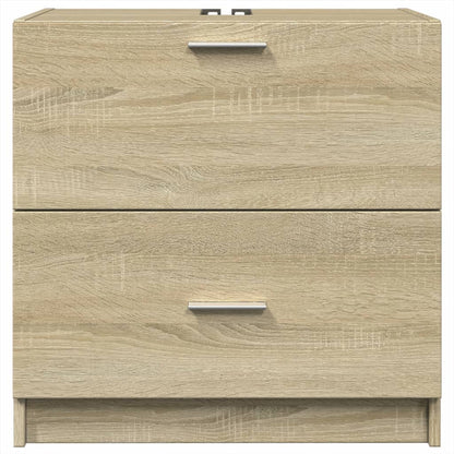 Wastafelkast 59x37x59 cm bewerkt hout sonoma eikenkleurig
