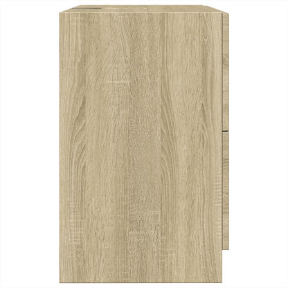 Wastafelkast 59x37x59 cm bewerkt hout sonoma eikenkleurig