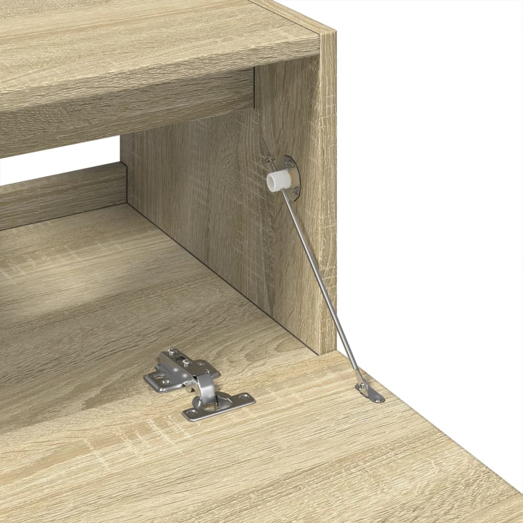 Wastafelkast 59x37x59 cm bewerkt hout sonoma eikenkleurig