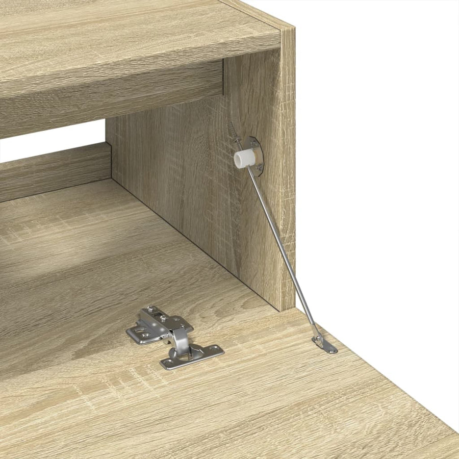 Wastafelkast 59x37x59 cm bewerkt hout sonoma eikenkleurig