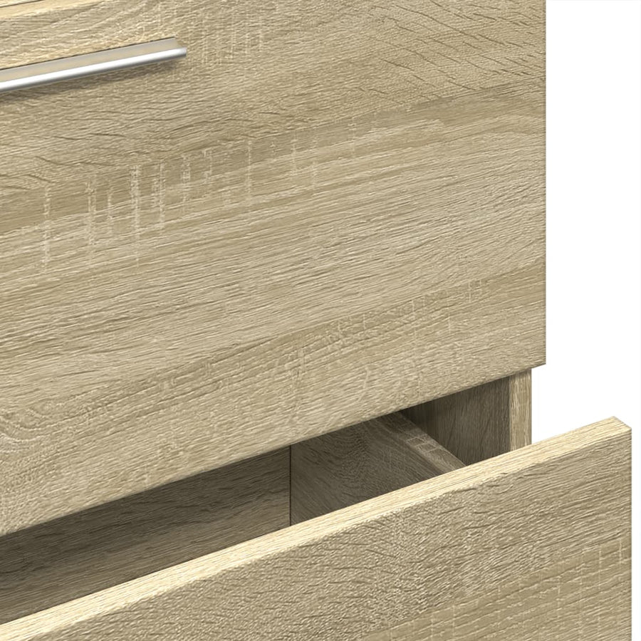 Wastafelkast 59x37x59 cm bewerkt hout sonoma eikenkleurig