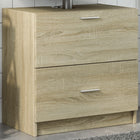 Washbasin cabinet 59x37x59 cm engineered wood Sonoma oak colour