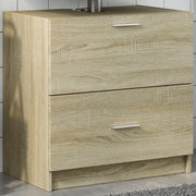 Wastafelkast 59x37x59 cm bewerkt hout sonoma eiken