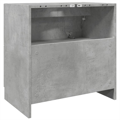 Wastafelkast 59x37x59 cm bewerkt hout betongrijs