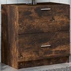 Bathroom Cabinet 59x37x59 cm engineered wood smoked oak