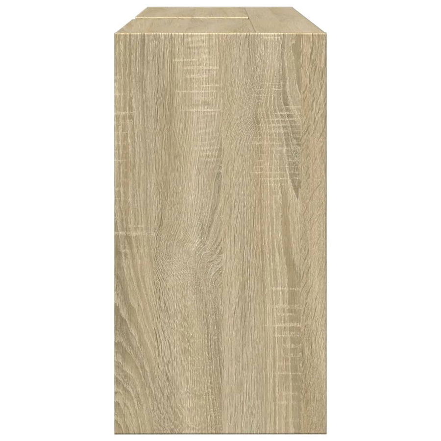 Wastafelkast 90x29x55 cm bewerkt hout sonoma eikenkleurig