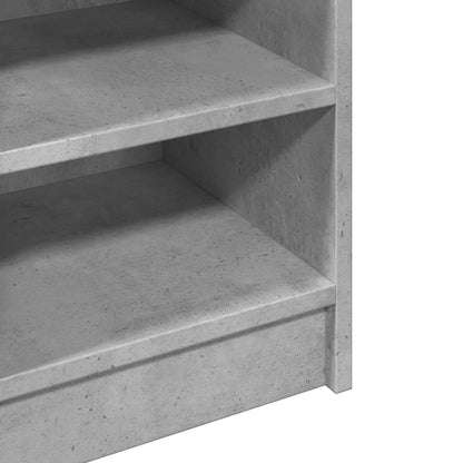 Wastafelkast 90x29x55 cm bewerkt hout betongrijs