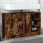Washbasin Cabinet 90x29x55 cm Engineered Wood Smoked Oak