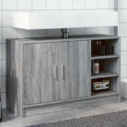 Wastafelkast 90x29x55 cm grijs sonoma eiken