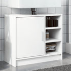 Washbasin cabinet 63x29x55 cm engineered wood white