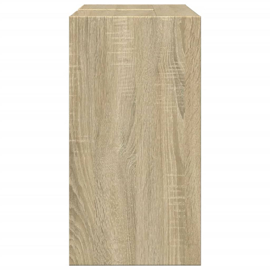 Wastafelkast 63x29x55 cm bewerkt hout sonoma eikenkleurig