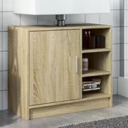 Wastafelkast 63x29x55 cm bewerkt hout sonoma eiken