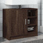 Bathroom cabinet 63x29x55 cm engineered wood brown oak look
