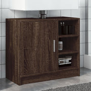 Wastafelkast 63x29x55 cm bewerkt hout bruineiken