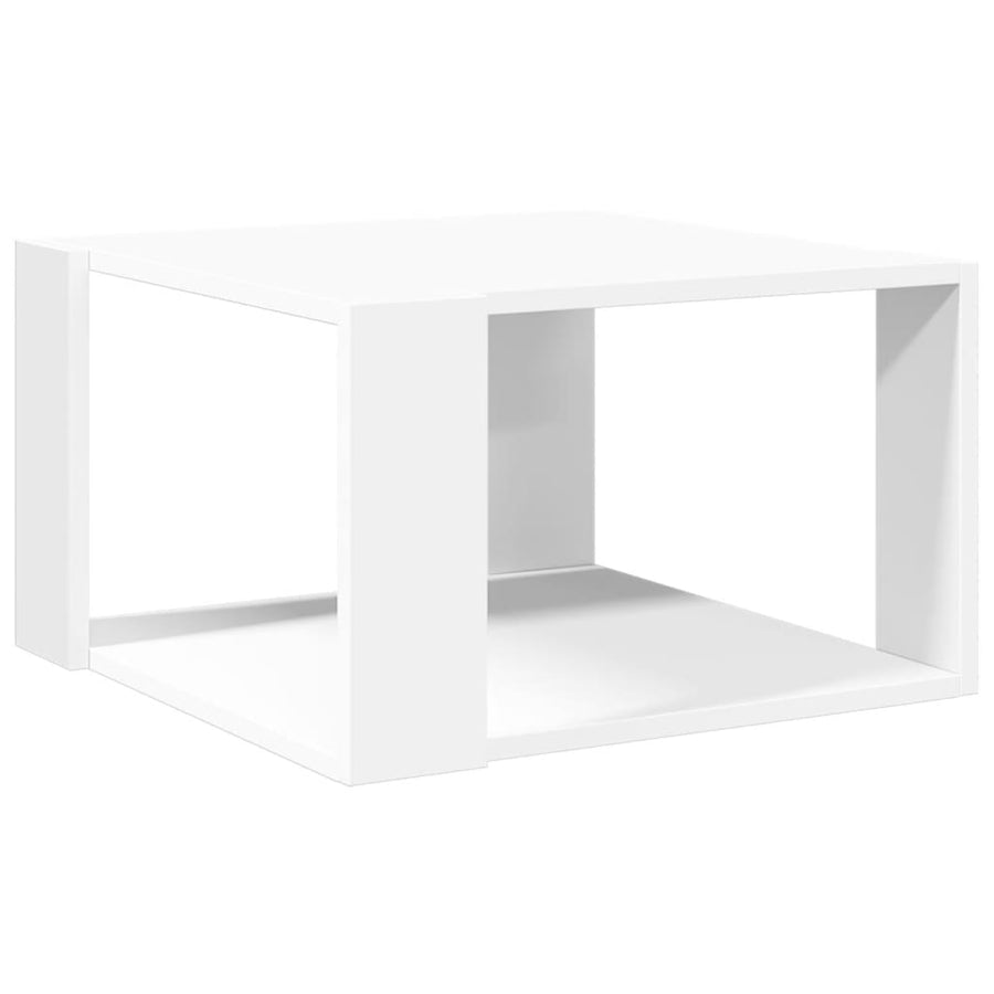 Salontafel 51,5x51,5x30 cm bewerkt hout wit