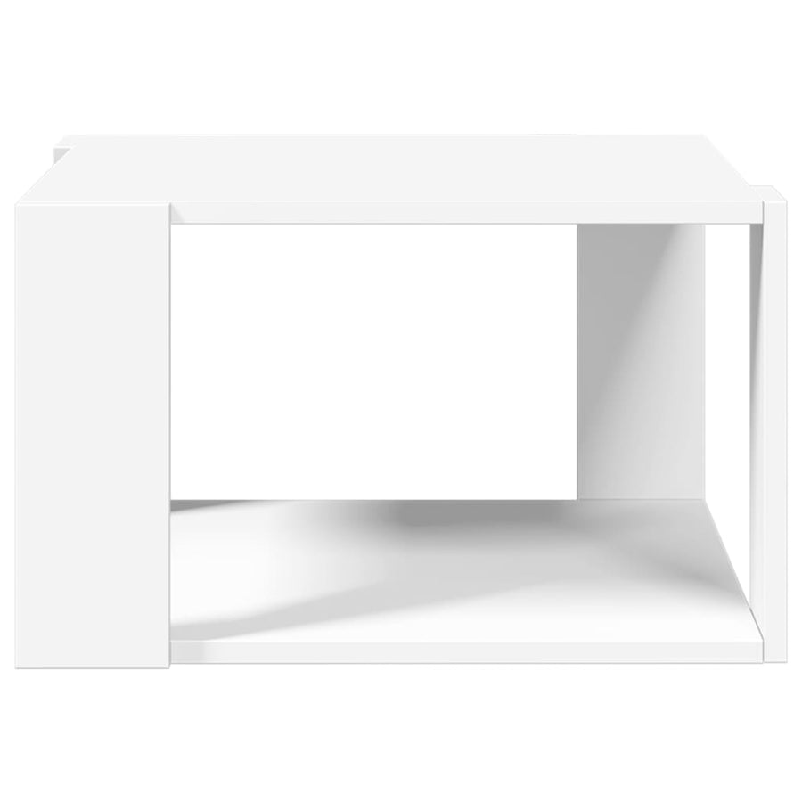 Salontafel 51,5x51,5x30 cm bewerkt hout wit