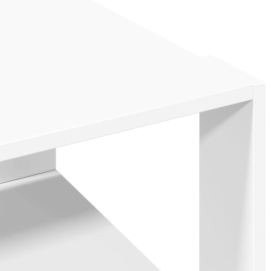 Salontafel 51,5x51,5x30 cm bewerkt hout wit