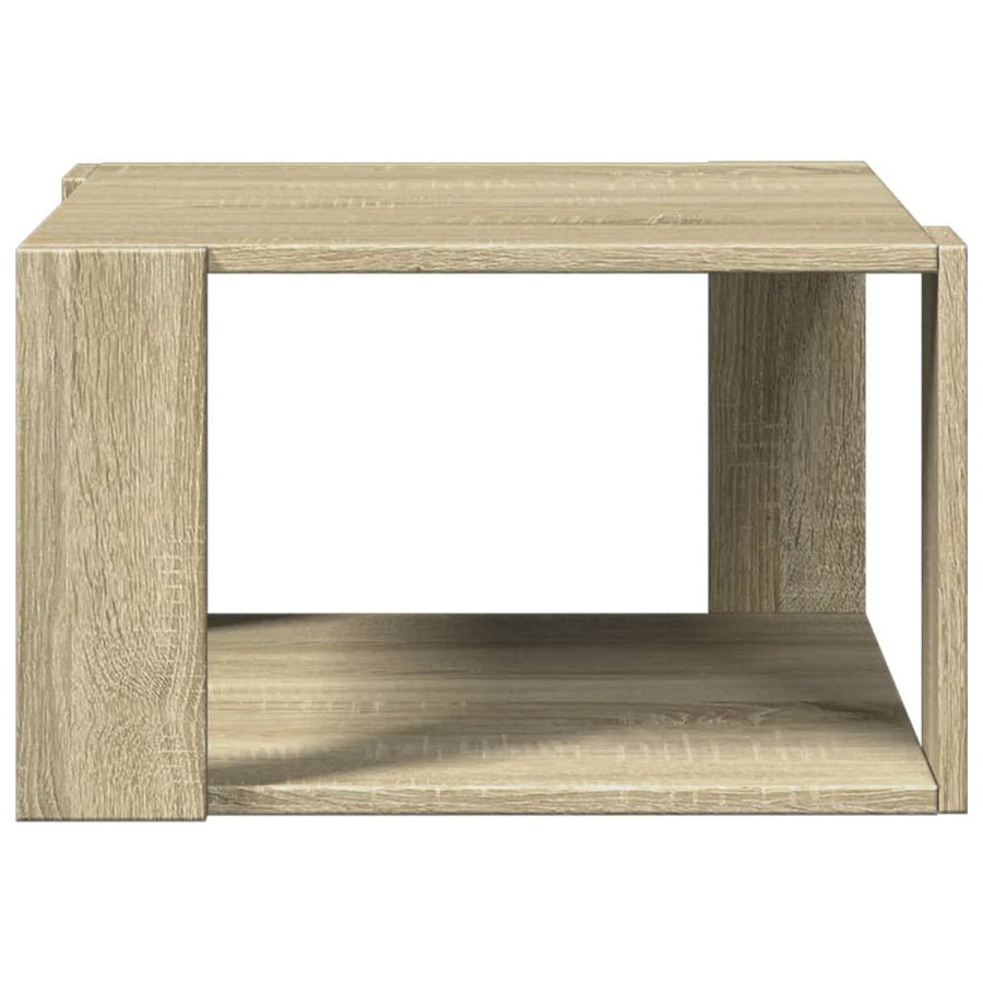 Salontafel 51,5x51,5x30 cm bewerkt hout sonoma eikenkleurig