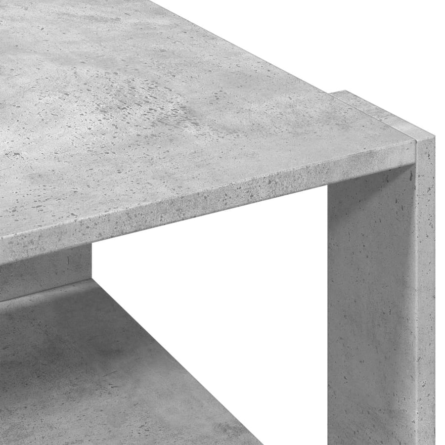 Salontafel 51,5x51,5x30 cm bewerkt hout betongrijs