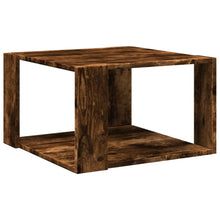 Salontafel 51,5x51,5x30 cm bewerkt hout gerookt eikenkleurig